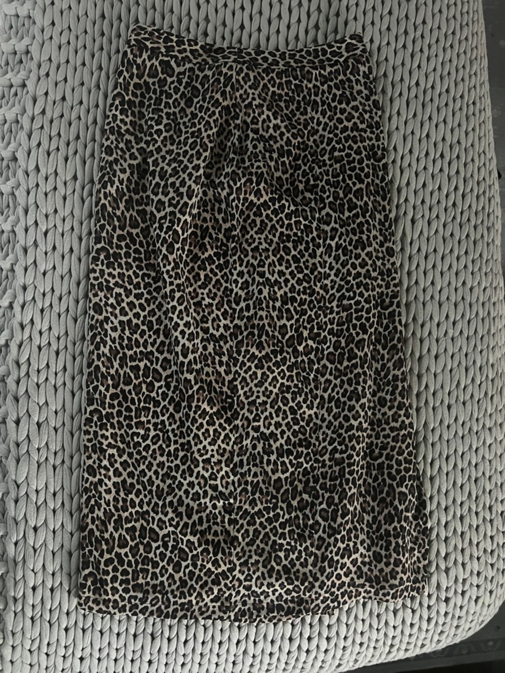 Oasis Leopard Print Midi Skirt